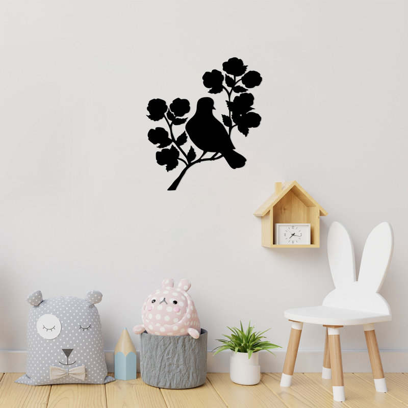 Decorative Metal Wall Accessory, Black, 24.0 x 27.6 inches | 100% Metal, Thickness: 0.06 inches | Lightweight at 0.8 lbs | Easy Wall Hanging Design | Perfect for Modern Home Décor & Unique Wall Art