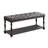 Jenese Curved Upholstered Bed with Storage Bench in Faux Leather-418690542