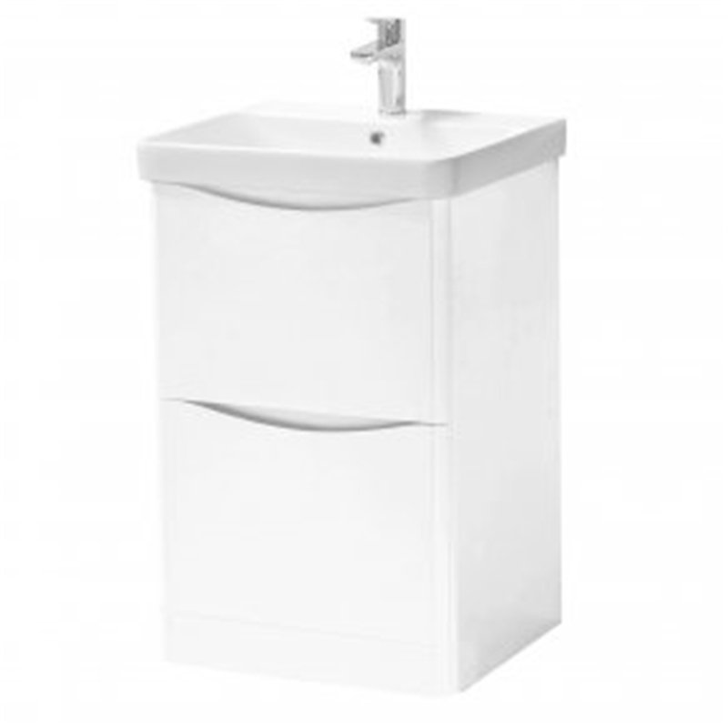 Clifton 500 mm Freestanding Single Vanity, White