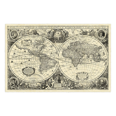 Mappemonde rétro