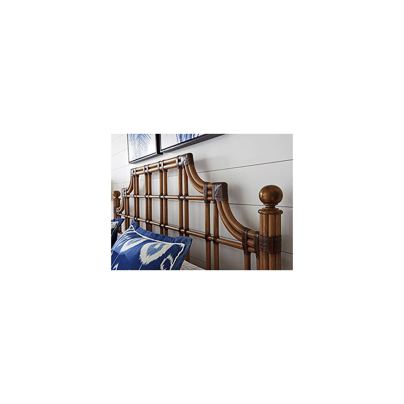 Twin Palms St. Kitts Rattan Headboard, King