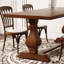 American style country solid wood dining table set-106445693