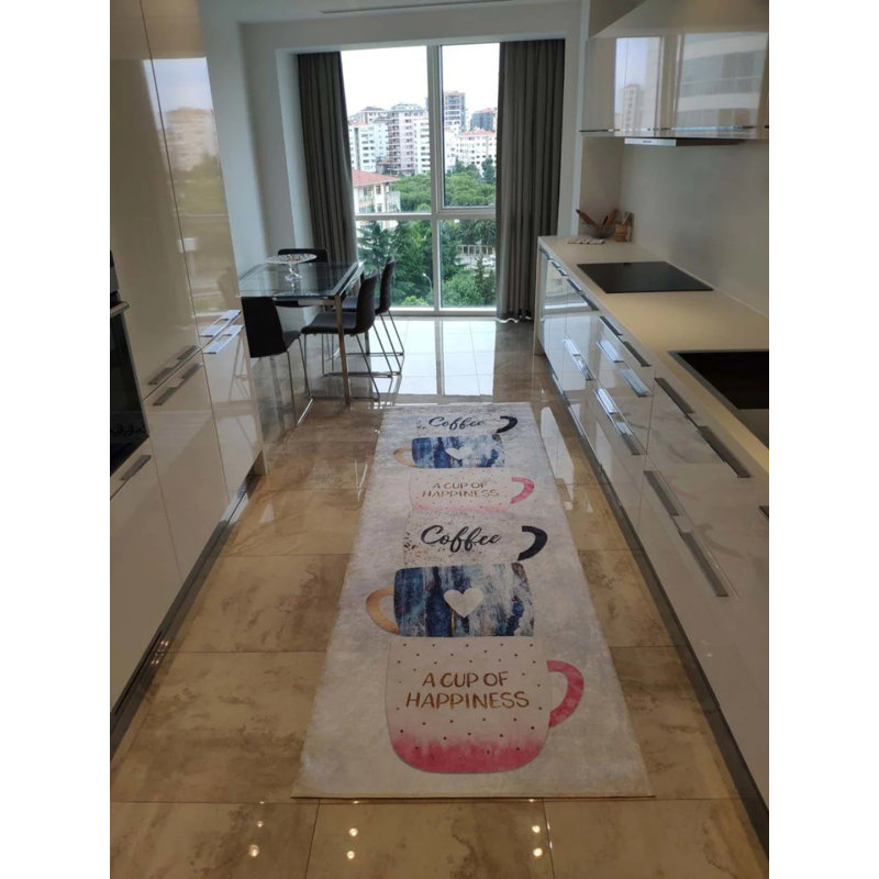 Tapis Mazzi avec envers antidérapant, Tapis de couloir 2 pi 7 po x 10 pi 6 po