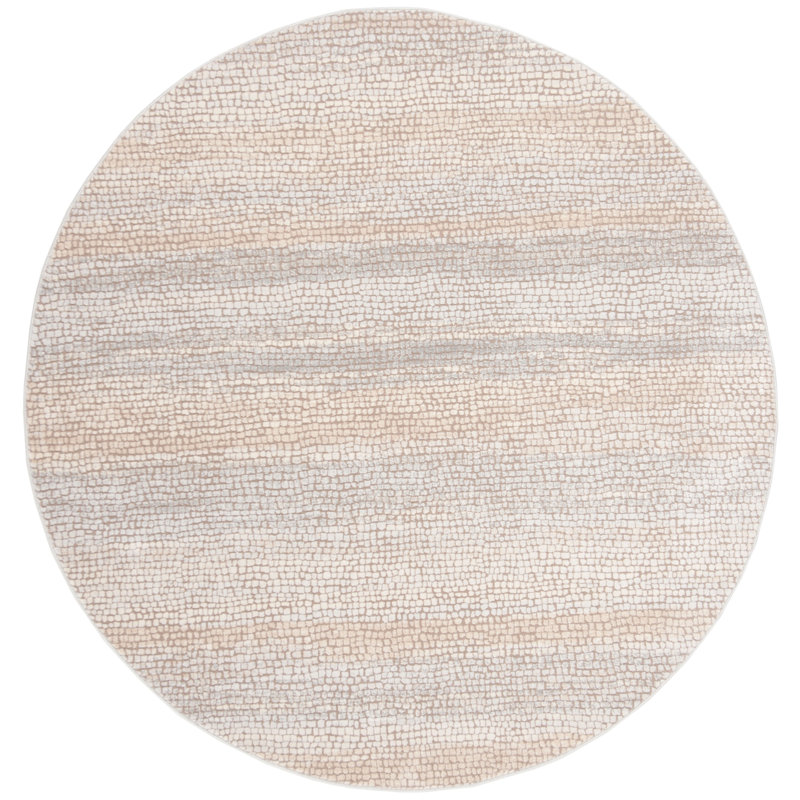 Vesper Performance Striped Rug, Round 6'7"