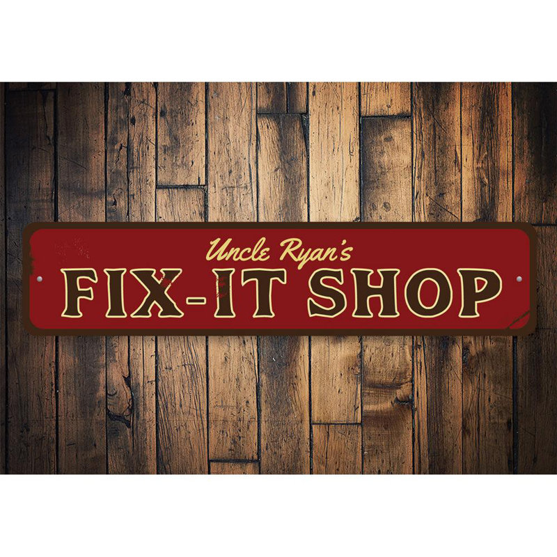 Plaque en aluminium Fix It, H 4 po x l 18 po x P 0,04 po
