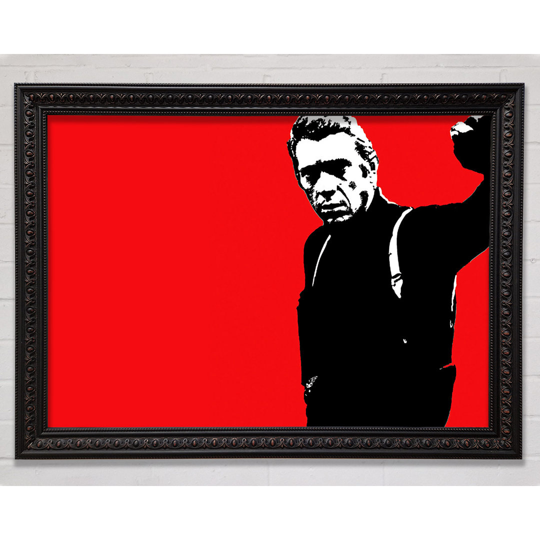 Steve Mcqueen Rot - Einzelner Bilderrahmen Kunstdrucke