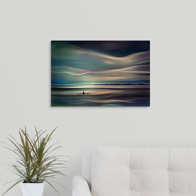 « orcas », impression sur toile