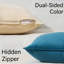 Velvet Reversible Pillow Cover-82001731-82001742