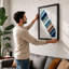 Material Palette Study Minimalist - Framed Print-548769926-548769921