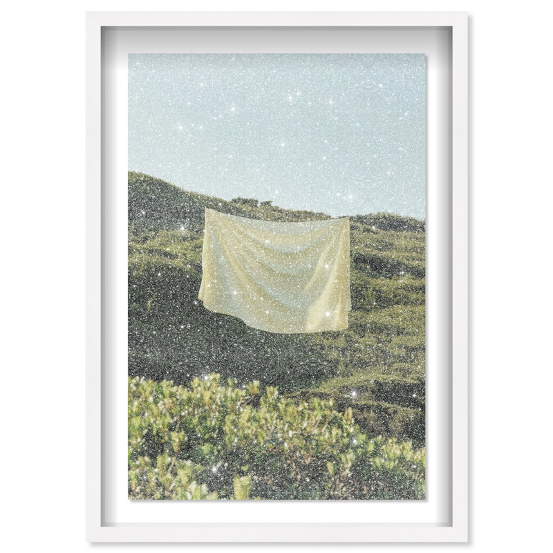 Floating Cotton II Print by Oliver Gal, 46.5"H x 31.5"W, White Shadowbox