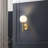 A Set Of 1 Or 2 LED Globe Wall Sconces With Frosted Glass Shades. Creative Wall Sconces Suitable For Bedrooms, Hallways, Dining Rooms, Bathrooms, And Living Rooms