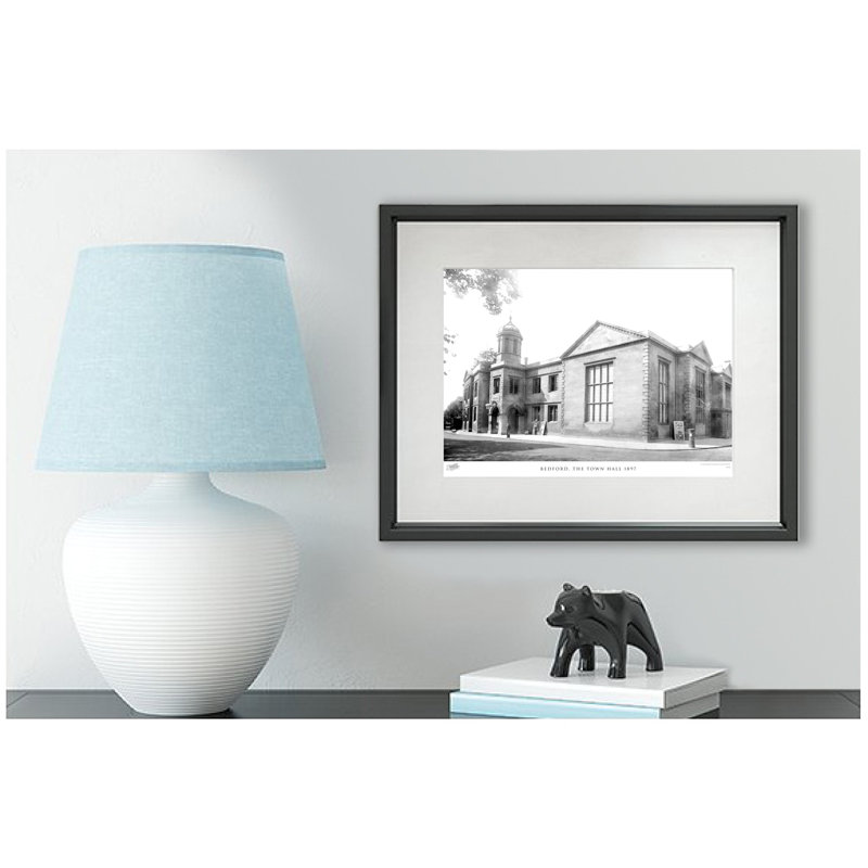 Bedford, The Town Hall 1897 - Single Picture Frame Print, 60cm H X 80cm W x 2cm D