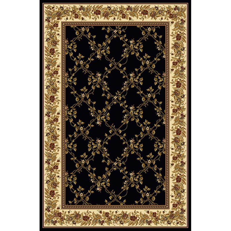 Tapis noir North Charleston, Rectangle 3 pi 3 po x 5 pi 4 po