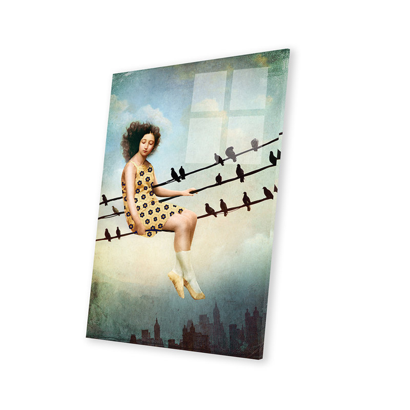 Impression suspendue sur verre acrylique, H 24 po x l 16 po x P 0,25 po