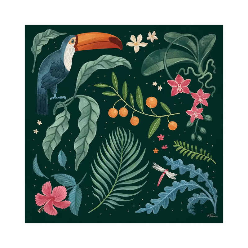 Jungle Love III by Janelle Penner - Wrapped Canvas Print, 30.48 cm H x 30.48 cm W