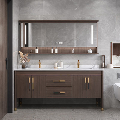 Meuble-lavabo luxueux de style chinois