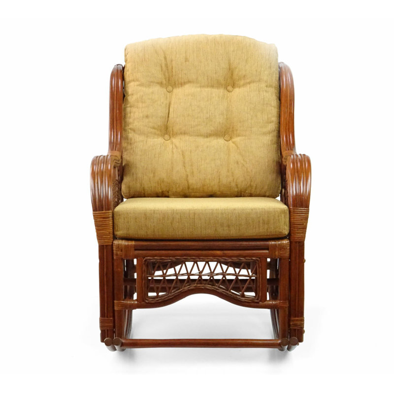 Chaise berçante Malibu, Brun clair, Colonial