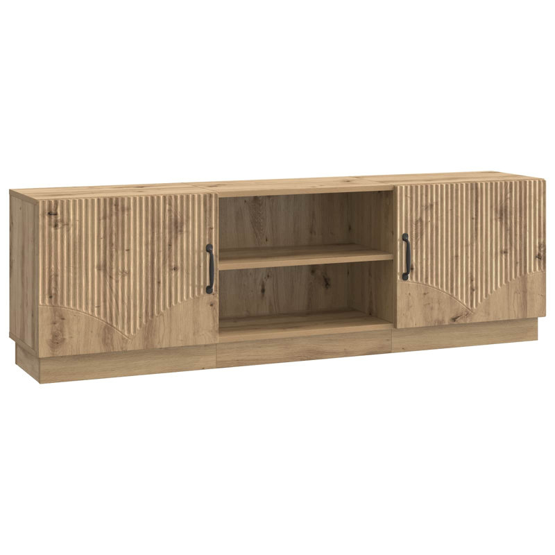 Unfinished TV Stand, Artisan Oak, 47cm H x 150cm L x 31cm W