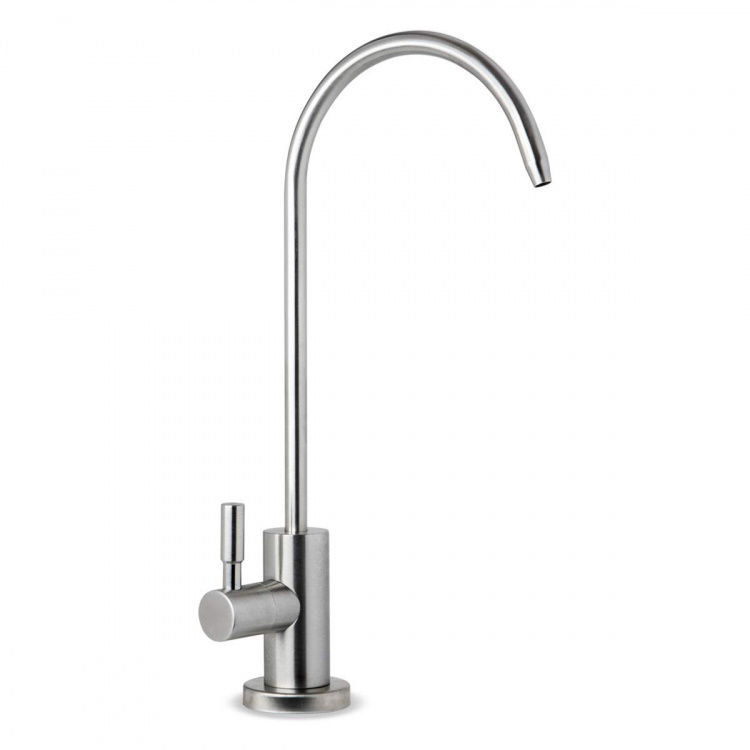 iSpring GA1-SS Stainless Steel Kitchen Bar Sink Reverse Osmosis RO Filtration Drinking Water Faucet, Lead-Free in Stainless Steel Finish