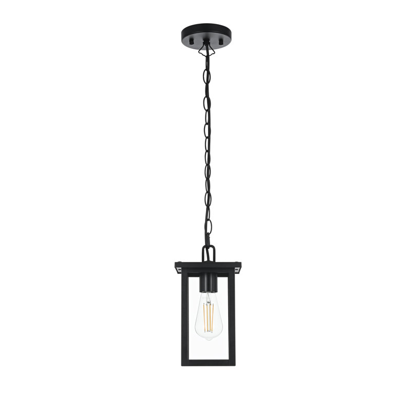 Luminaire suspendu d'extérieur 6 pouces noir Mershon