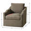 Fauteuil demi-tonneau pivotant rembourré de 28 po de largeur-456194302