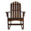 Ensemble de chaise berçante et table en bois Bremment Adirondack-91436983