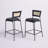 Scotty Upholstered Counter Stool with Metal Frame-1590686217
