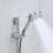 Matte Black Wall Mounted Shower Faucet - 10-Inch System With 5-Spray Handheld And Round Head For Bathroom Kit Slide Bar