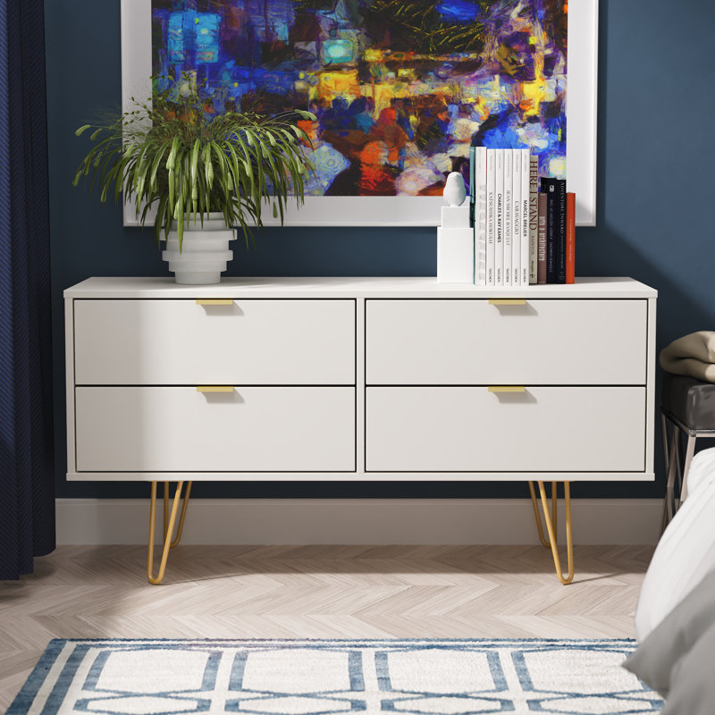 Turah 4 Drawer Bed Box (Ready Assembled), Grey