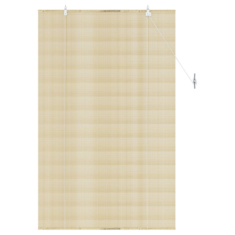 Bamboo Roller shade, Natural, 110 cm W x 160 cm L
