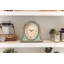 Horloge de foyer décorative en métal avec socle en bois vieilli-53598140