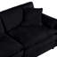 Surdimensionné confortable avec revêtement en chenille mobile. Salon, noir, coussins à double couche pour la détente, fauteuil inclinable noir. Siège profond, assise confortable-692229143