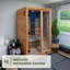 Sauna infrarouge d'intérieur en bois de cèdre pour 2 personnes avec lumière rouge et chromothérapie Backyard Discovery Rylan