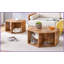 Table basse hexagonale moderne en MDF avec rangement, facile à nettoyer pour le salon-121049092-121049091