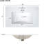 Armoire de salle de bain de 30 pouces: lavabo en céramique, rangement spacieux, meuble-lavabo d'apparence de luxe 30 po avec lavabo - conception charmante. Porte à fermeture douce, tablettes réglables. Étanche, pour la joie-579547601