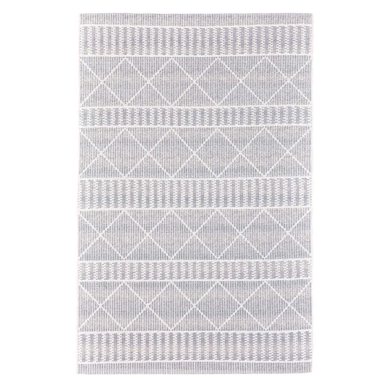 Geometric Hand Woven Indoor / Outdoor Area Rug, Rectangle 160 x 235cm