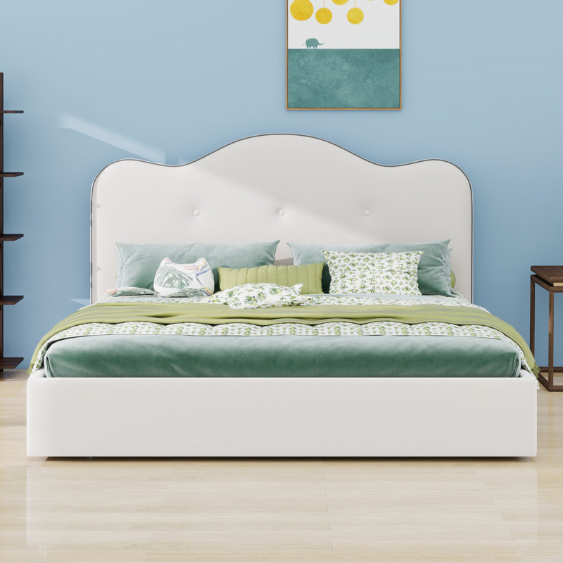 Contemporary Upholstered Platform Bed