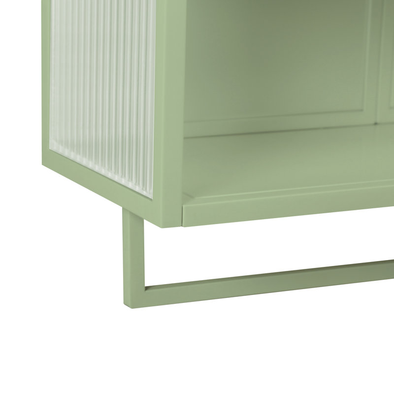 Adelline Metal Accent Cabinet, Green