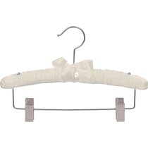 12 Pack Satin Padded Baby Hangers for Closet, Nursery, Baby Clothes (9.5  In)