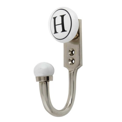 Letter H Ceramic Wall Hook