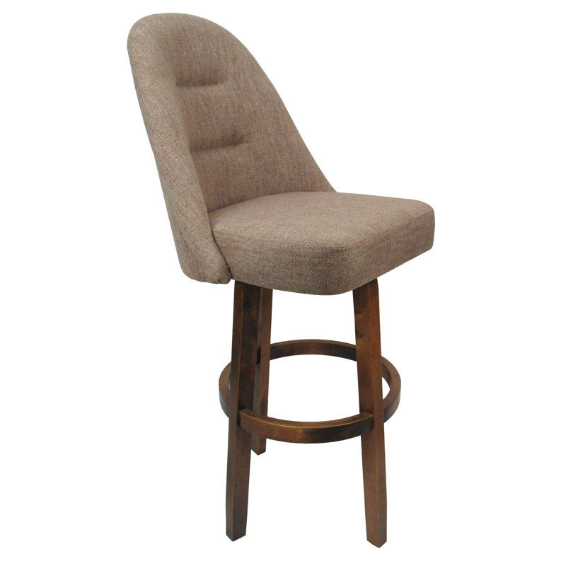 Holifield Swivel Counter Bar Stool 26" M-235 Holifield Base - Basin Beige - Dark Moca, Extra Tall (34” Seat Height)