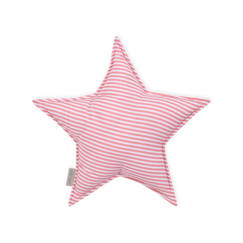 Striped Novelty Throw Cushion, Pink