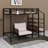 Designs Twin Metal Loft Bed With Storage Ladder-259328910