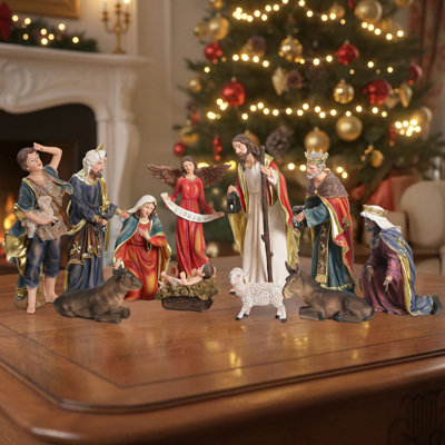 Crèche de Noël 12 pièces 12,5 po