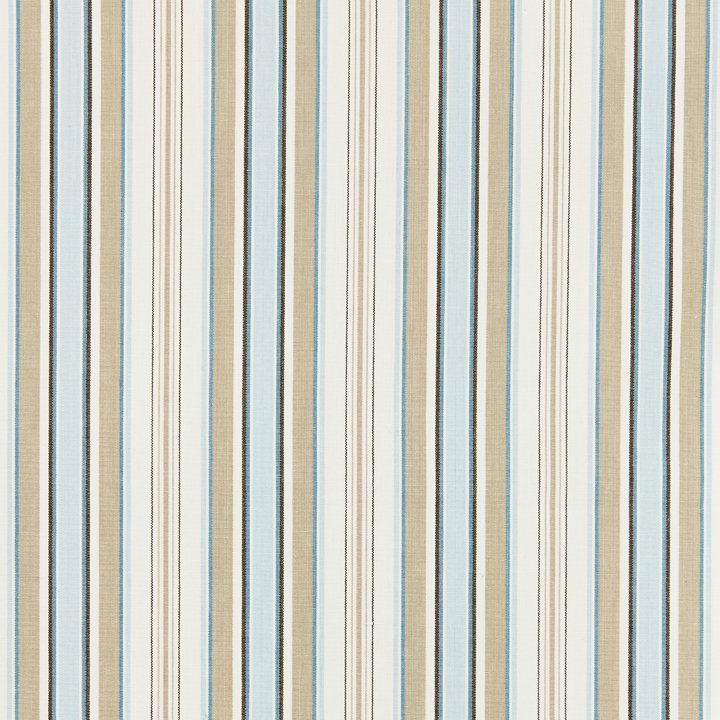 Chatham Andover Cotton Stripe Fabric, Capri