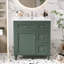 Meuble-lavabo avec lavabo, armoire de salle de bain avec 2 tiroirs et rangement basculant, conception de lavabo simple moderne-867777464