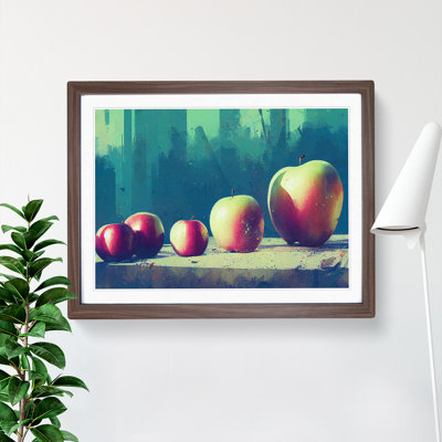 Line Of Apples Fruit Framed Print