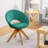 Friedhart Velvet Swivel Armchair-1794633482