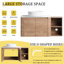 Meuble-lavabo de salle de bain avec lavabo d'art en céramique 42 po, 1 tablette de rangement, 2 portes à fermeture en douceur, contreplaqué - pratique et fonctionnel