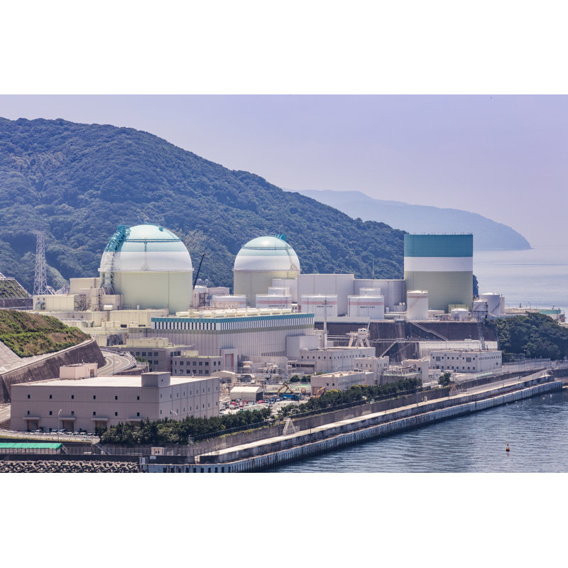 Ikata Nuclear Power Plant In Japan - Wrapped Canvas Print, 30cm H x 46cm W x 3.8cm D